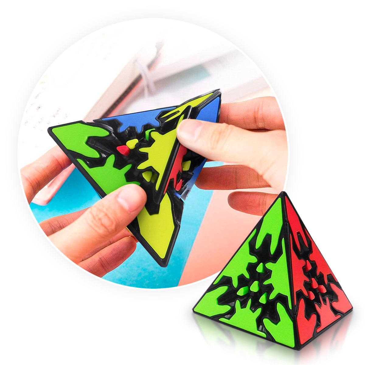 Cubo Rubik Piramide Engranaje MFG2034